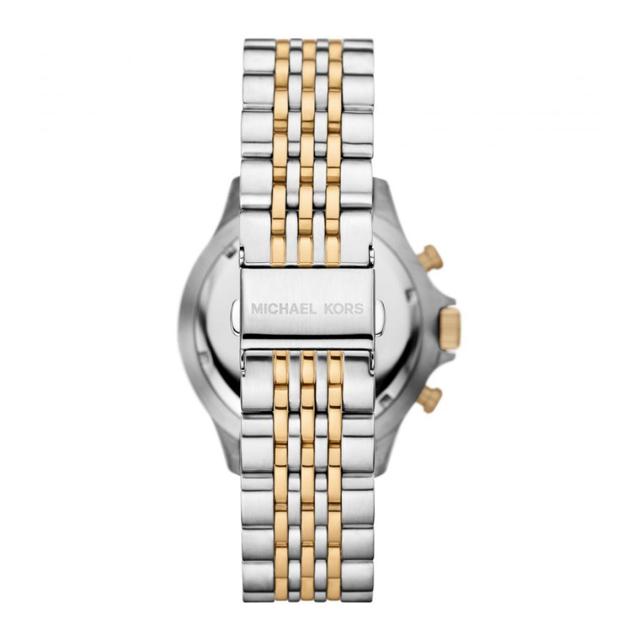 ساعة مايكل كورس بايفيل كرونوغراف بلونين من الستانلس ستيل للرجال Michael Kors Men's Bayville Chronograph Two-Tone Stainless Steel Watch Mk8872 - SW1hZ2U6MTgxOTQ5MA==