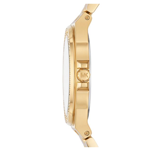 ساعة مايكل كورس ميني لينوكس بثلاث عقارب ذهبية اللون من الستانلس ستيل للنساء Michael Kors Mini-Lennox Three-Hand Gold-Tone Stainless Steel Watch - Mk7278 - SW1hZ2U6MTgyMjA0MA==