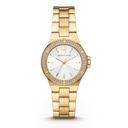 ساعة مايكل كورس ميني لينوكس بثلاث عقارب ذهبية اللون من الستانلس ستيل للنساء Michael Kors Mini-Lennox Three-Hand Gold-Tone Stainless Steel Watch - Mk7278 - SW1hZ2U6MTgyMjAzNg==