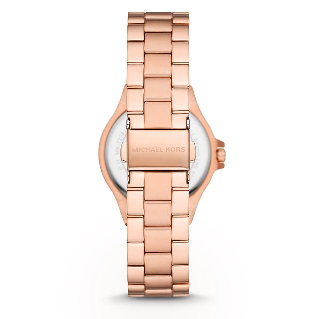 ساعة مايكل كورس لينوكس بثلاث عقارب من الستانلس ستيل باللون الذهبي الوردي Michael Kors Mini-Lennox Three-Hand Rose Gold-Tone Stainless Steel Watch - Mk7279 - SW1hZ2U6MTgxODQ2MA==