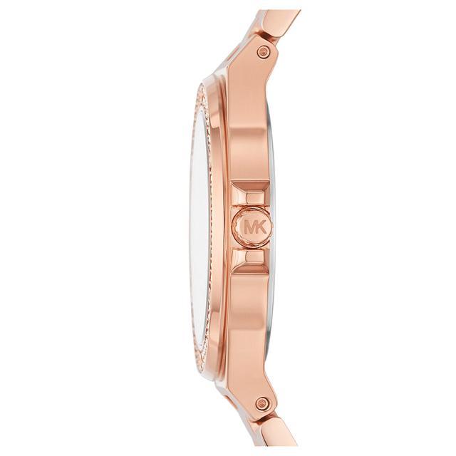 ساعة مايكل كورس لينوكس بثلاث عقارب من الستانلس ستيل باللون الذهبي الوردي Michael Kors Mini-Lennox Three-Hand Rose Gold-Tone Stainless Steel Watch - Mk7279 - SW1hZ2U6MTgxODQ2Mg==