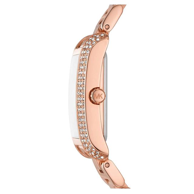 ساعة مايكل كورس صغيرة بثلاث عقارب وحزام من الستانلس ستيل للسيدات Michael Kors Mk4641 Emery Three Hand Stainless Steel Bracelet Mini Watch For Ladies - SW1hZ2U6MTgxNjQyMA==