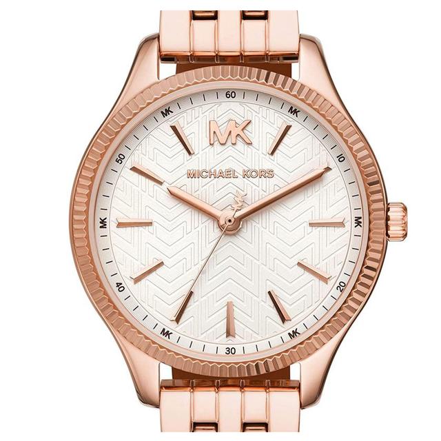 Michael Kors Mk6641 Quartz Rose Gold Stainless Steel White Dial Ladies Lexington Watch Specifications - SW1hZ2U6MTgxNTA2NA==