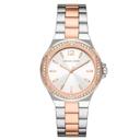 ساعة مايكل كورس لينوكس كوارتز للنساء بحزام ثنائي اللون من الستانلس ستيل Michael Kors Mk6989 Women's Lennox Quartz Watch With Stainless Steel Strap, Two-Tone - SW1hZ2U6MTgxNjg4Nw==