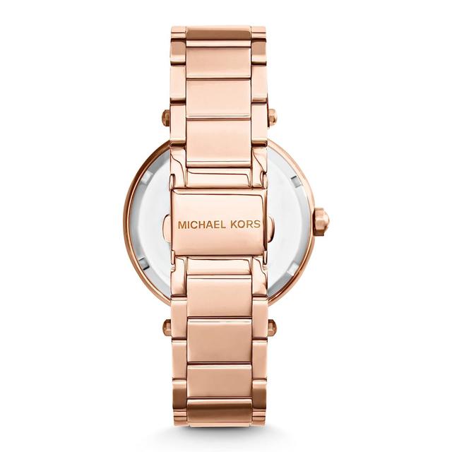 ساعة مايكل كورس باركر للنساء من الستانلس ستيل مع لمسات جليتز Michael Kors Parker Stainless Steel Watch With Glitz Accents - Mk5865 - SW1hZ2U6MTgyNTIxMQ==