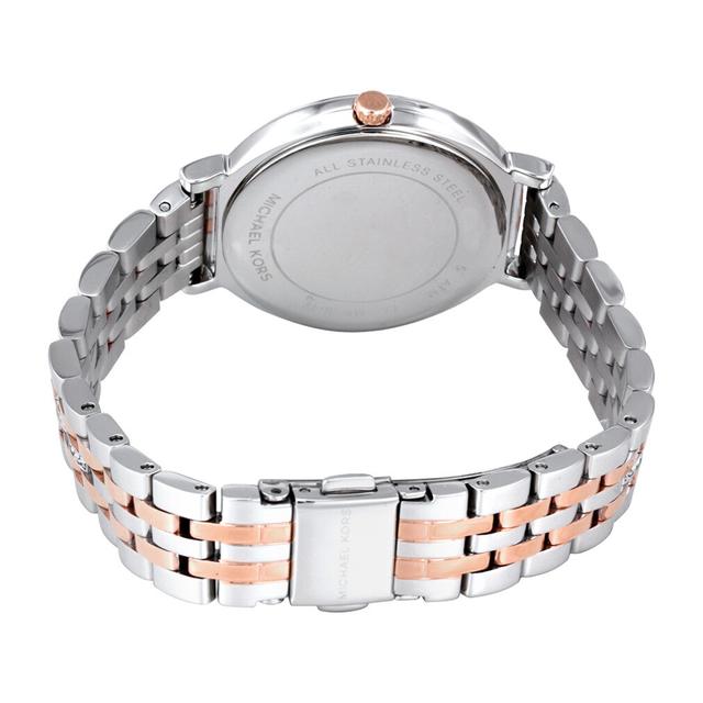 Michael Kors Women's Cinthia Grey Mother Of Pearl Dial Stainless Steel Ban Watch - Mk3642 - SW1hZ2U6MTgxNTkxMw==