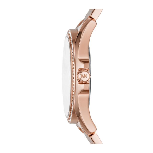 Michael Kors Women's Kacie Three-Hand Rose Gold-Tone Stainless Steel Watch Mk6930 - SW1hZ2U6MTgxNzg0Mg==