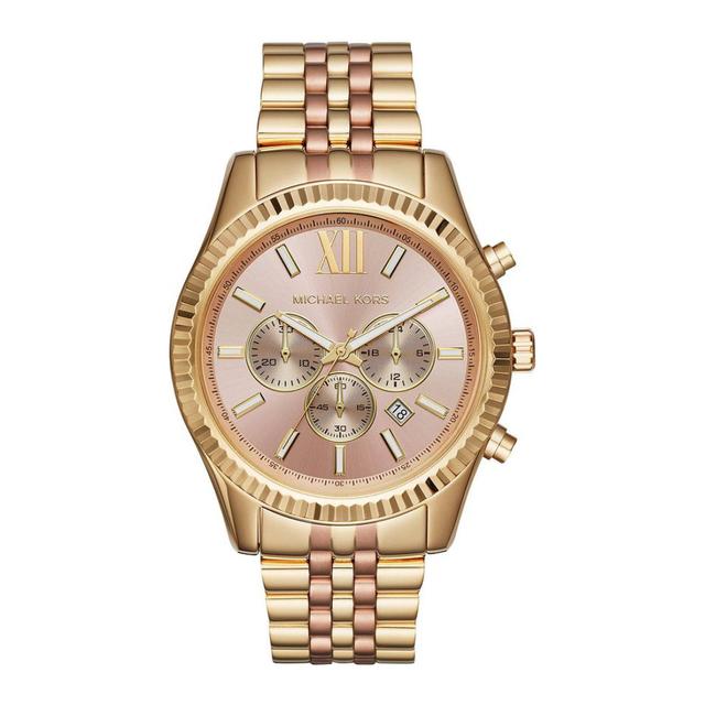 ساعة مايكل كورس ليكسينغتون كرونوغراف ستانلس ستيل للنساء Michael Kors Women's Lexington Chronograph Stainless Steel Watch Mk6473 - SW1hZ2U6MTgyMzMwNw==