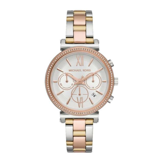 Michael Kors Women's Stainless Steel Analog White Dial Watch Mk6688 - SW1hZ2U6MTgyNjk1MA==