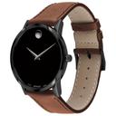 ساعة رجاليه سوار جلد موفادو Movado 0607198 Quartz Analog Display And Leather Strap Museum Classic Black Dial Men's Watch - SW1hZ2U6MTgxNTY0Nw==