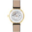 Movado 0607676 Museum Classic Automatic Yellow Gold Pvd 32mm Case With A Chic Black Dial Saffiano Leather Strap Watch - SW1hZ2U6MTgxNTQ3MQ==