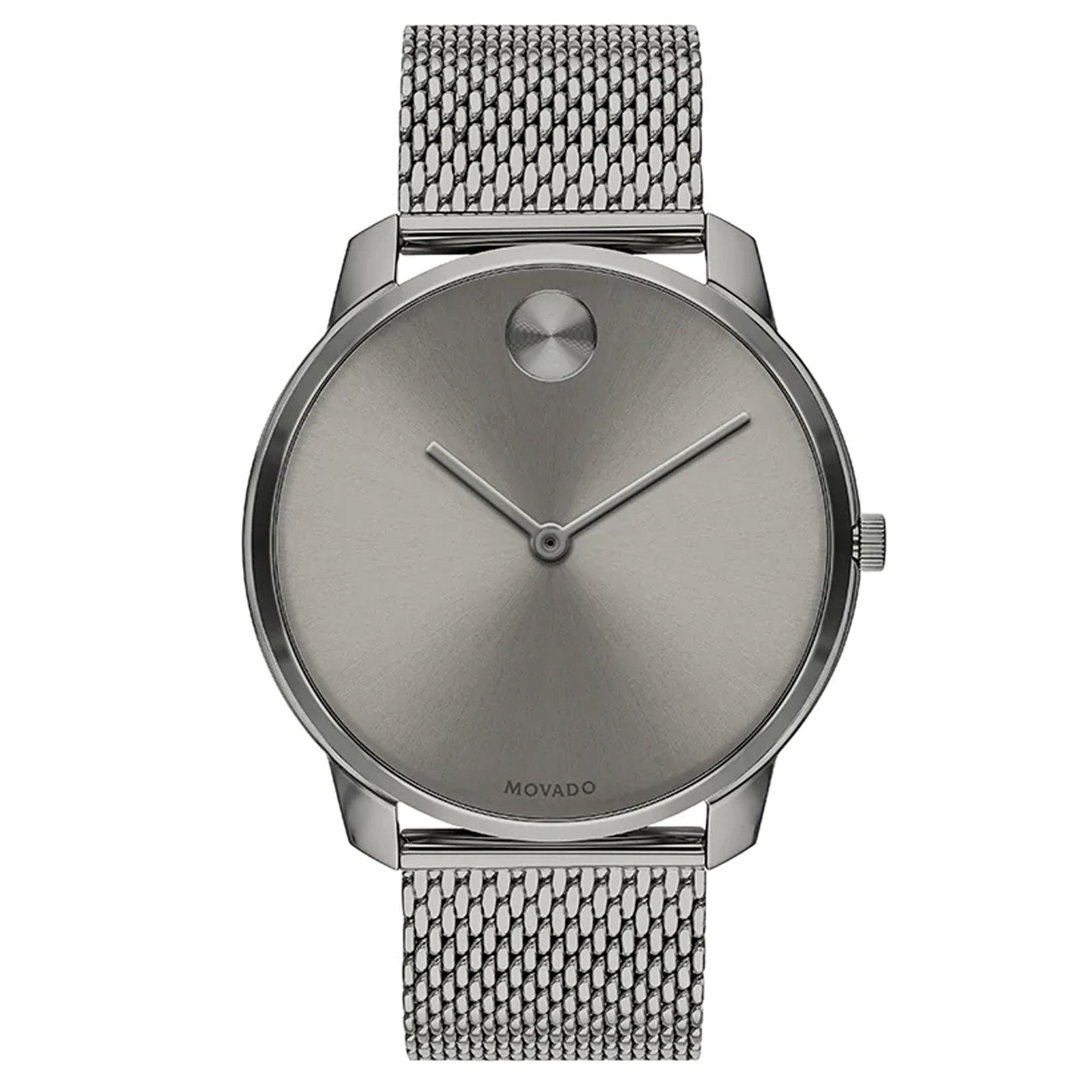 Movado 3600599 Bold Thin Men's Swiss Quartz Stainless Steel And Mesh Bracelet Casual Watch