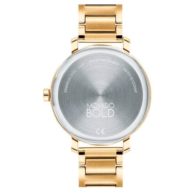 Movado 3600705 Bold Evolution Women's Swiss Quartz Stainless Steel And Bracelet Casual Watch, Yellow Gold - SW1hZ2U6MTgxNTQwMg==