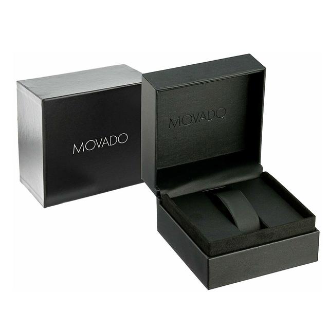 Movado 3600889 Women's Ionic Plated Carnation Gold Steel Swiss Quartz Watch With Nude Leather Strap - SW1hZ2U6MTgxNTI3OQ==