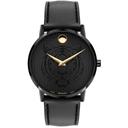 Movado Museum Classic Black Pvd Stainless Steel Case Quartz Sapphire Crystal Black Museum Tiger Engraved 0607586 - SW1hZ2U6MTgxNTU0MA==