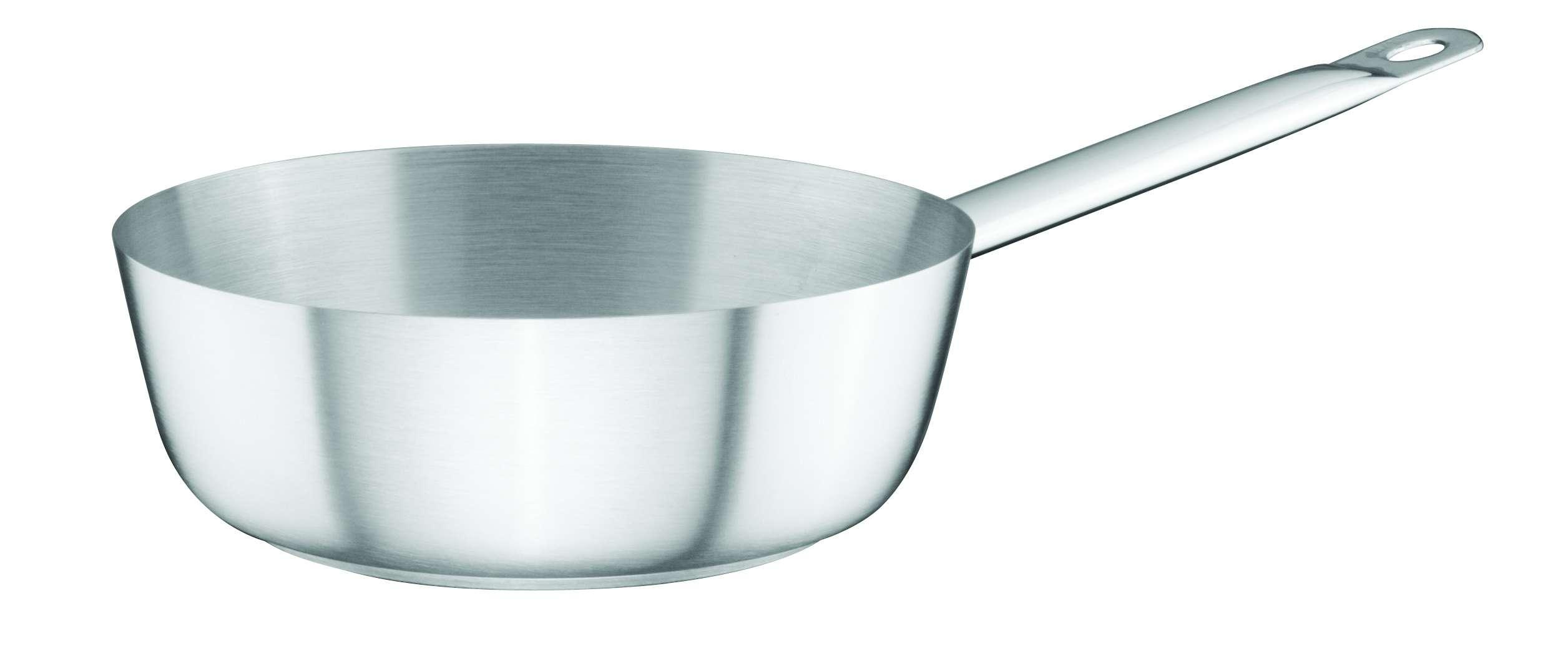 Ozti Stainless Steel Sauteuse 18 cm x 6 cm Silver Stainless Steel