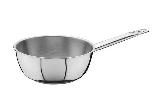 Ozti Stainless Steel Sauteuse (withrim) 16 cm x 6 cm Silver Stainless Steel