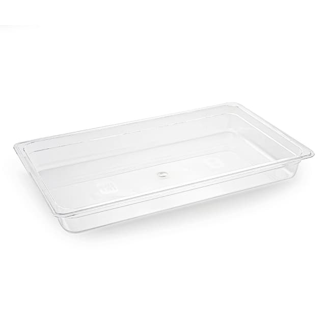 Rubbermad Hgh Heat Full Sze Food Pan Cover Wth Handle, Amber, FNAL