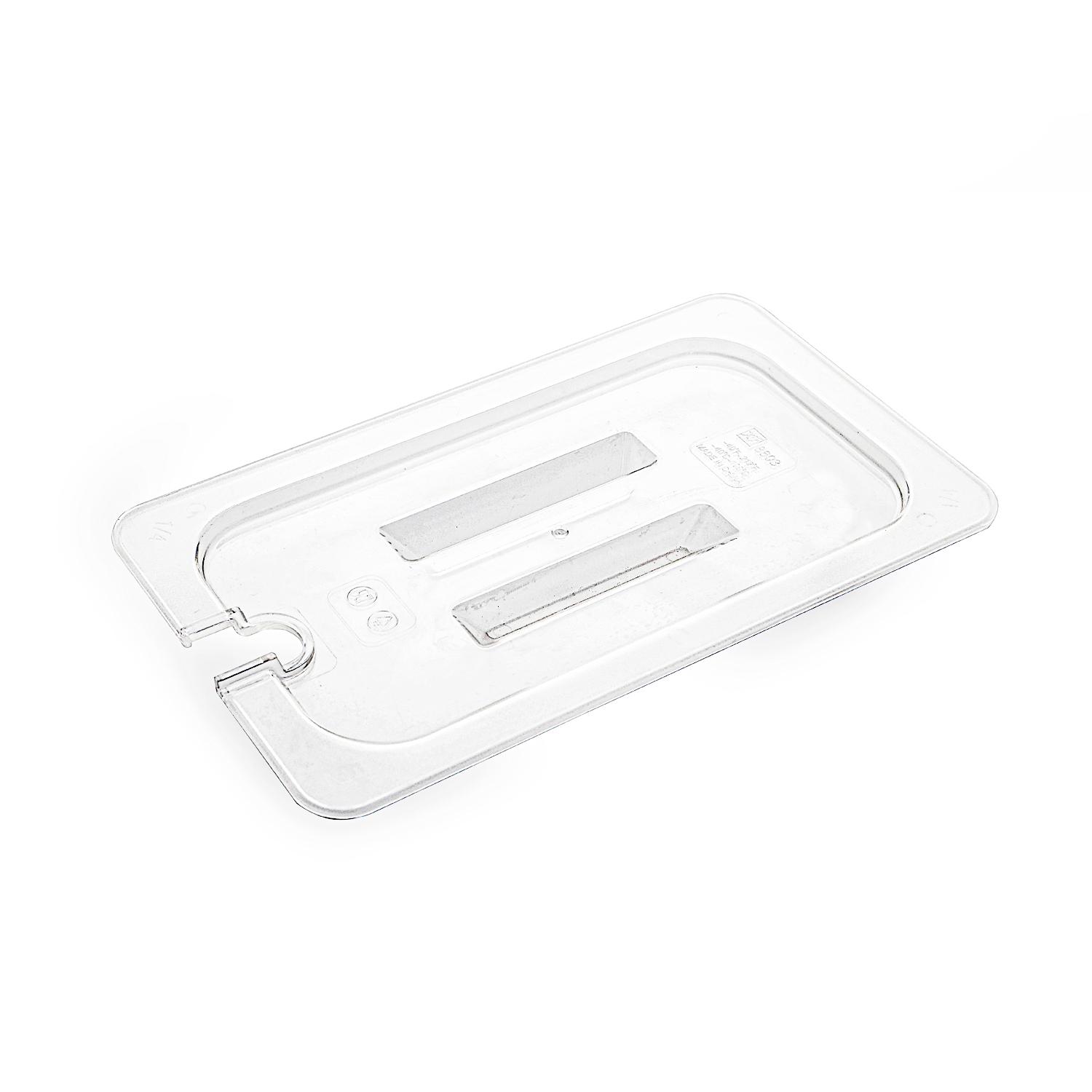 PC Plastic Transparent Quarter Size Food Pan Cover 2.5 cm