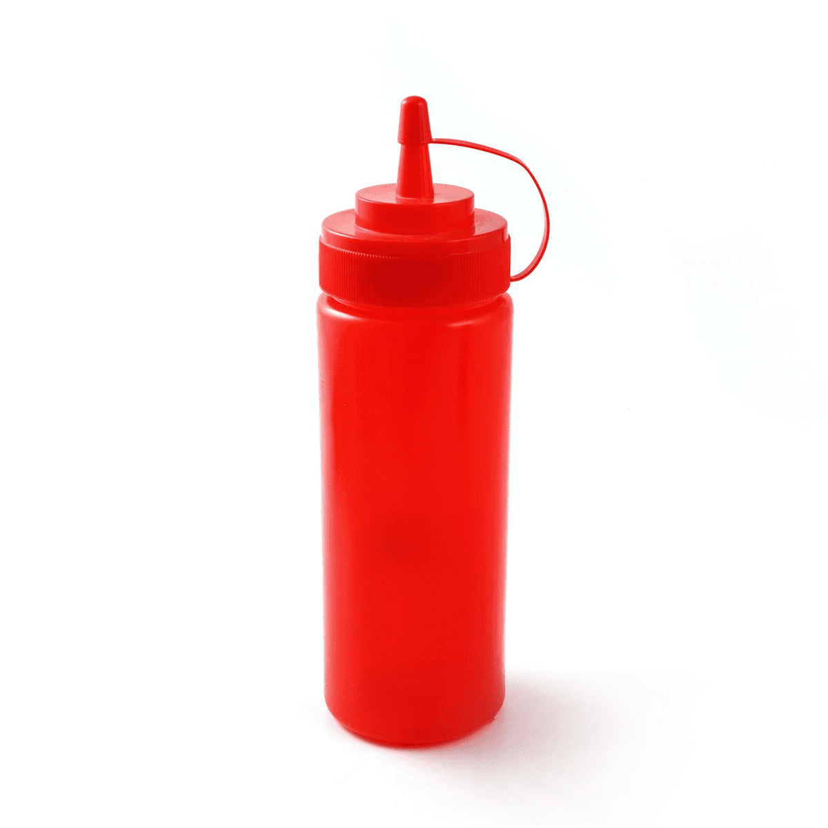 سكويزر 350 مل مع غطاء بلاستيك أحمر Plastic 350 ml Squeezer Red Red
