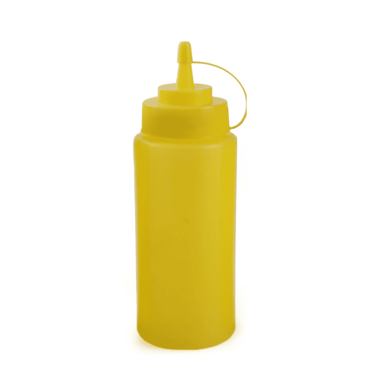 Plastic 450 ml Sqeezer Yellow with Lid Yellow