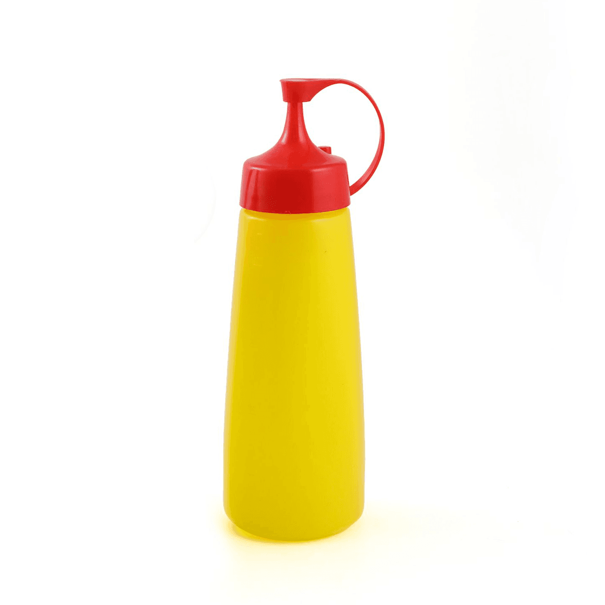 Plastic 450 ml Squeezer Yellow with Lid 16" Yellow