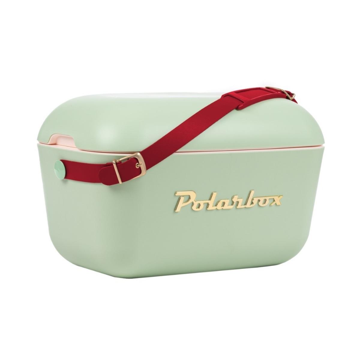 حافظة طعام مع حزام جلد 12 لتر أخضر زيتوني بولار بوكس Polarbox Christmas Cooler Box Olive