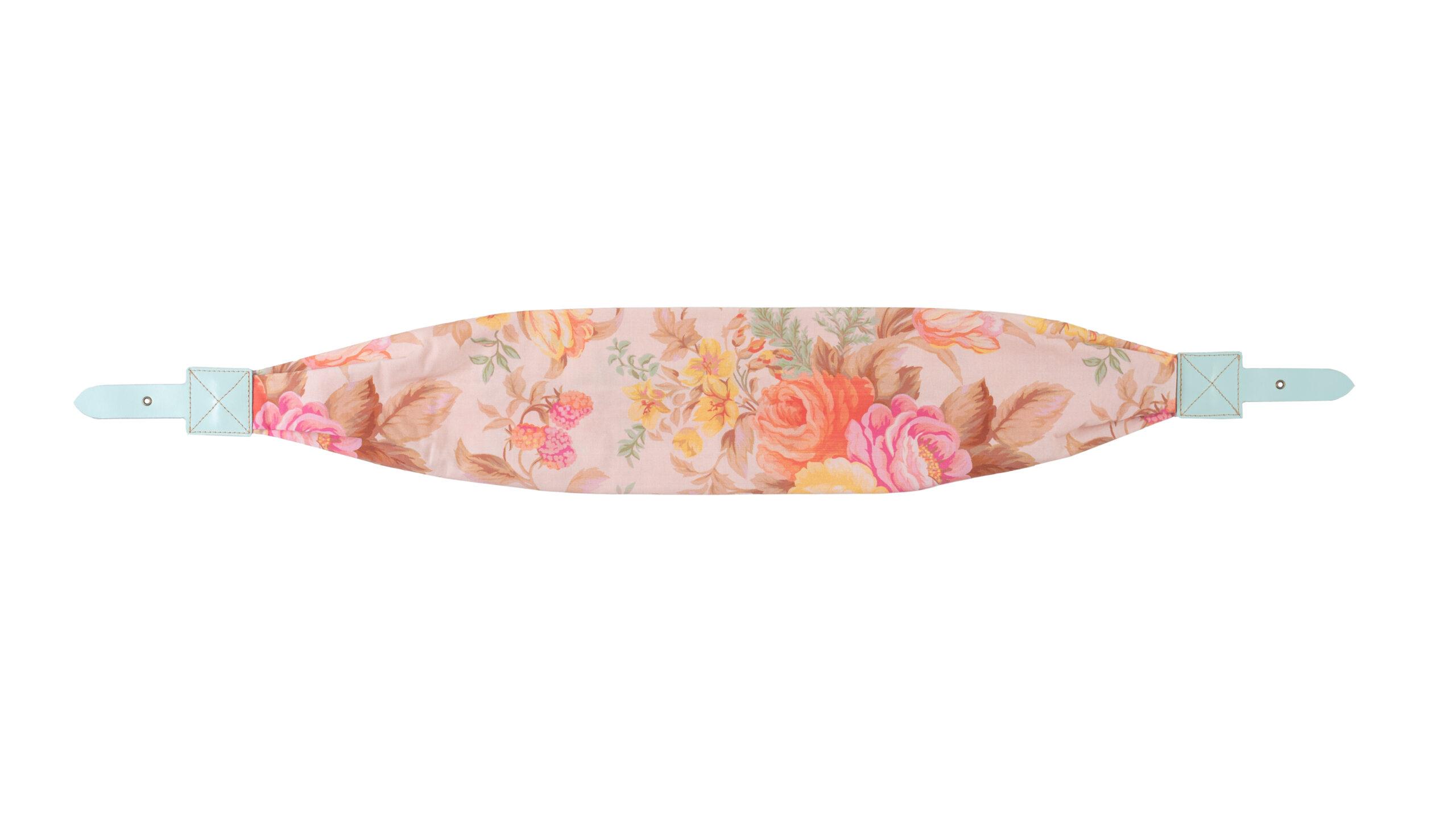 حزام قماشي لحافظة الطعام 95 * 14 سم أزرق سماوي بولار بوكس Polarbox Interchangeable Strap Flower Cyan