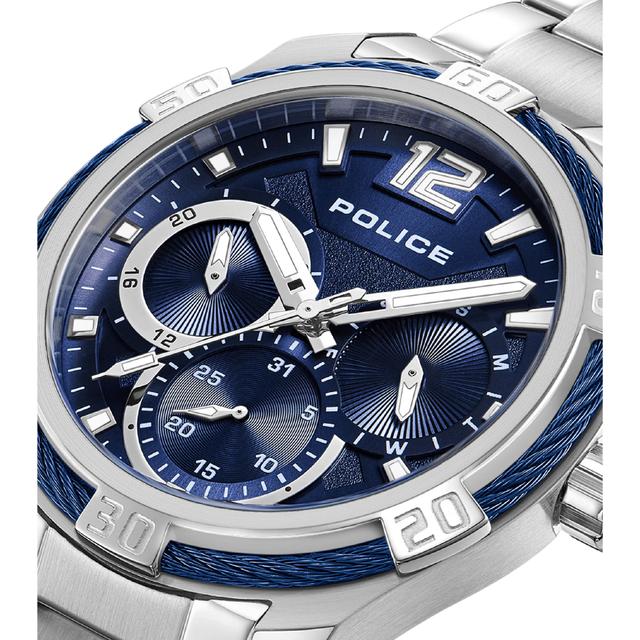 Police Chokery Men's Quartz Silver Stainless Steel Watch Pewjk0005301 - SW1hZ2U6MTgyNTA5Nw==
