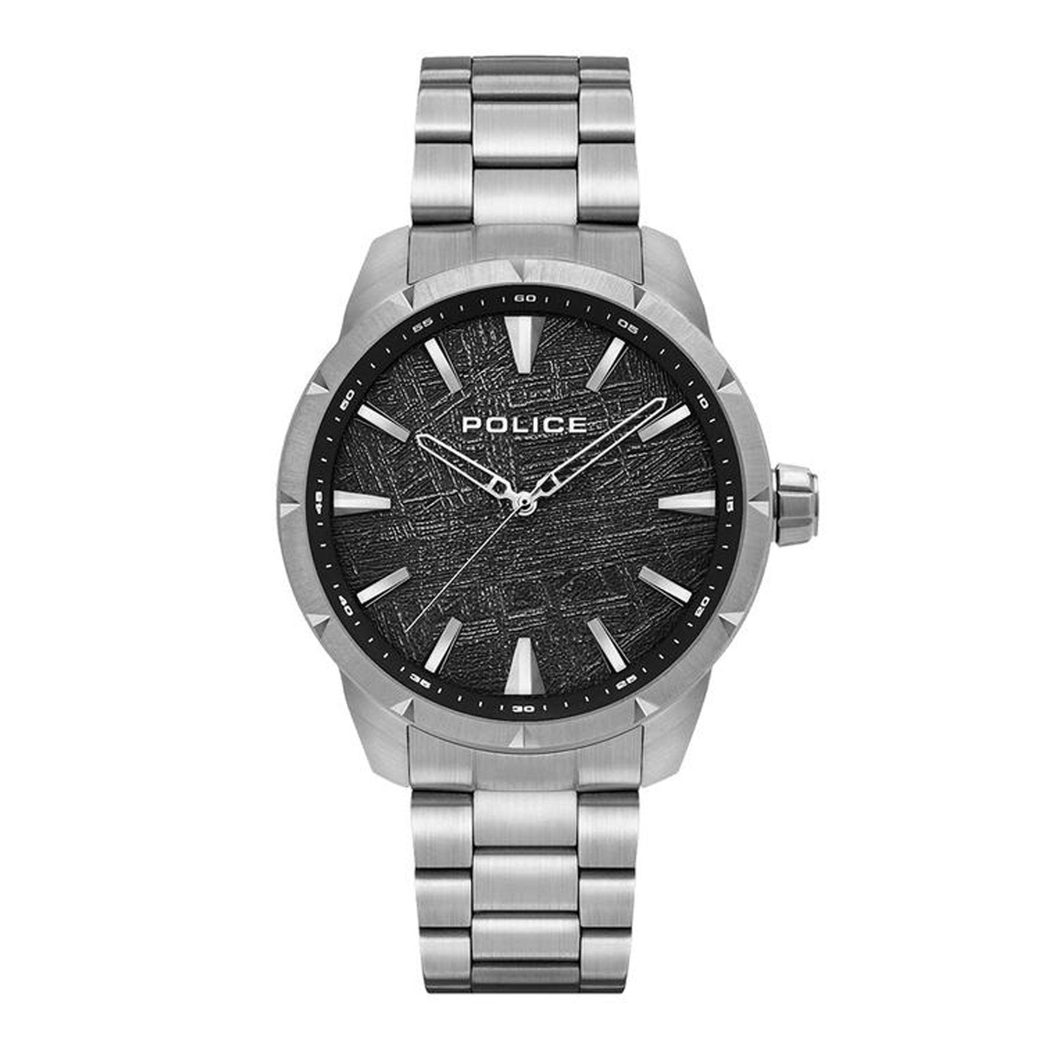 Police Pendry Men's Silver Stainless Steel Band Watch Pewjg2202901