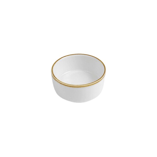 Porceletta Ivory Mocha Porcelain Small Mezza Sauce Dish 6.5 cm / 2.5" Brown Ivory Porcelain - SW1hZ2U6MTg1NTIwOA==