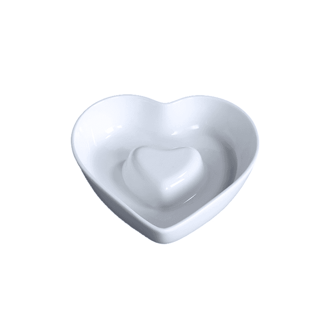 قالب كيك بورسلان على شكل قلب لون أبيض عاجي من بورسيلتا Porceletta Ivory Porcelain Baking Heart Shape Dish - SW1hZ2U6MTg1MzQyMQ==