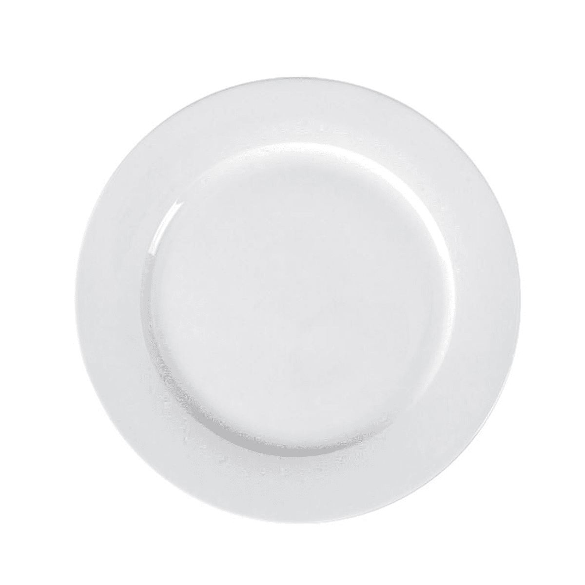 صحن مسطح بورسلان 18 سم 7 بوصة لون أبيض عاجي من بورسيلتا Porceletta Ivory Porcelain Flat Plate