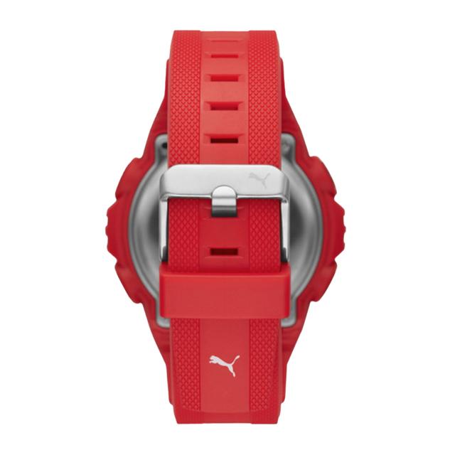 Puma Digital Mechanical Watch For Men With Red Plastic Band- 10 Atm - Pu P5040 - SW1hZ2U6MTgxODk3NQ==