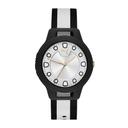 Puma Reset V1 Analog Quartz Watch For Women With Silver & Black Nylon Band - Pu P1022 - SW1hZ2U6MTgxNjM5MA==