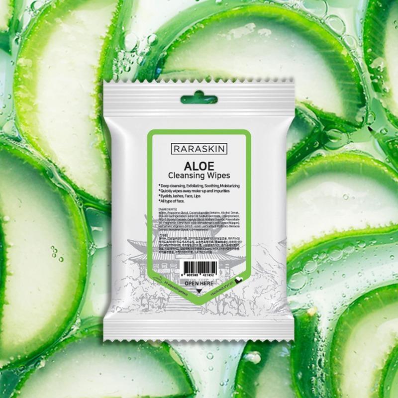 Raraskin Cleansing Wipes - Green Tea