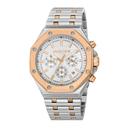 Roberto Cavalli Men's Forte Two Tone Silver & Rose Gold Color Watch Rc5g047m0085 - SW1hZ2U6MTgxNzc3MQ==