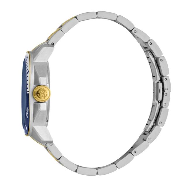 Roberto Cavalli Men's Spiccato Two Tone Silver & Gold Color Watch Rc5g044m0035 - SW1hZ2U6MTgxODk0OQ==