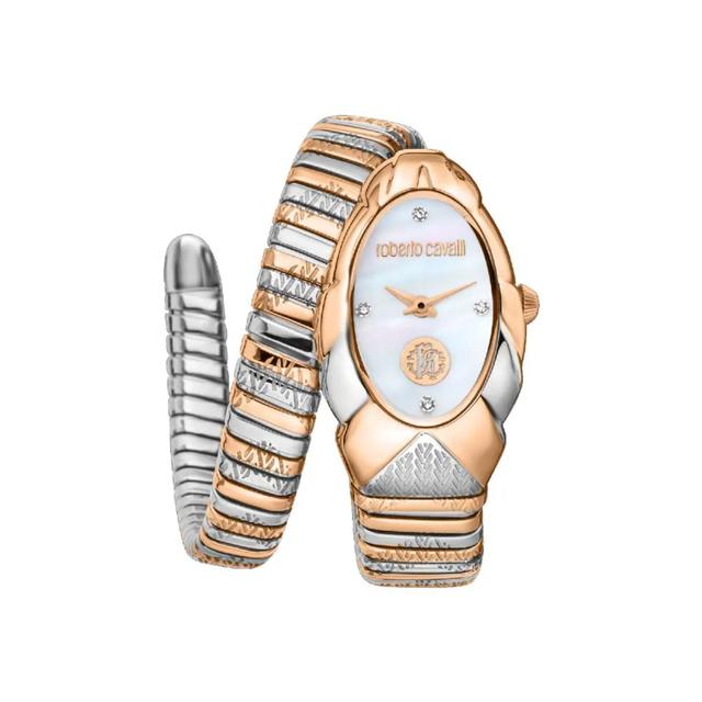 Roberto Cavalli Women's Radice Two Tone Silver & Rose Gold Color Watch Rc5l052m0065 - SW1hZ2U6MTgxNjg2Mw==