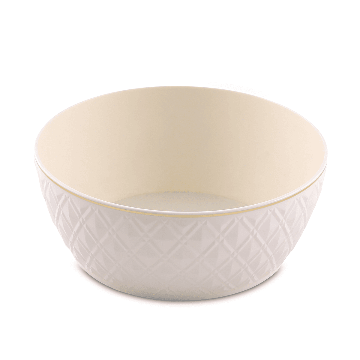 وعاء بلاستيك لغسل الخضراوات 21×8.5 سم أبيض روز Rose Washing Bowl