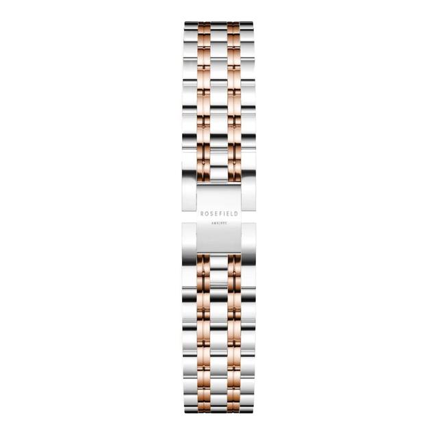 Rosefield Owrsr-O64 The Xsmall Octagon Rose Gold And Silver Stainless Steel Watch - SW1hZ2U6MTgxNzE2MA==