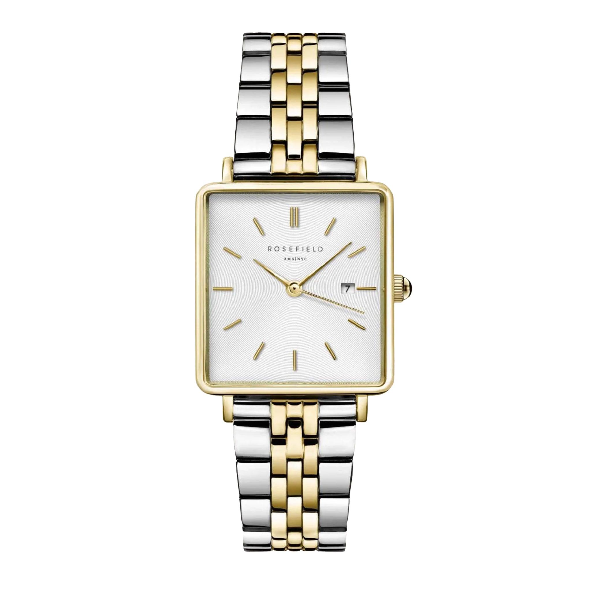 Rosefield The Boxy Two Tone Stainless Steel Bracelet Qvsgd-Q013