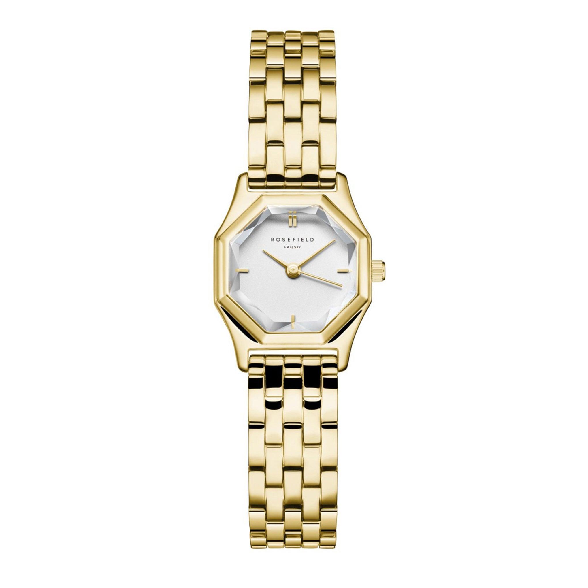 Rosefield The Gemme Yellow Gold Stainless Steel Bracelet Watch Gwgsg-G02