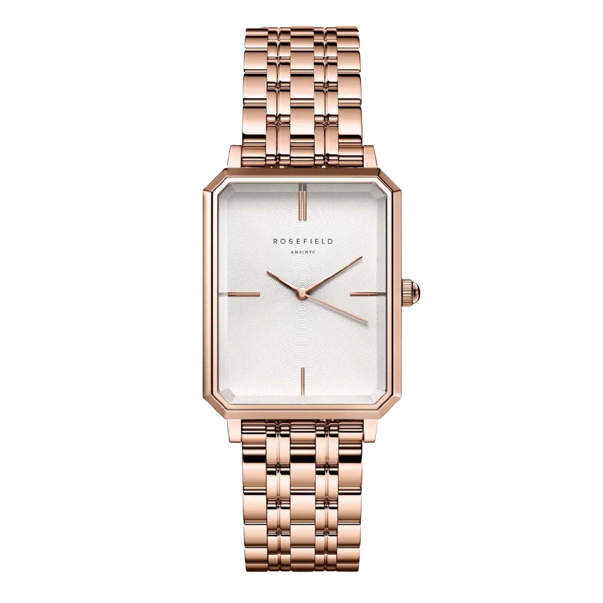 Rosefield The Octagon 29mm Rose Gold Stainless Steel Bracelet Ocwsrg-O42