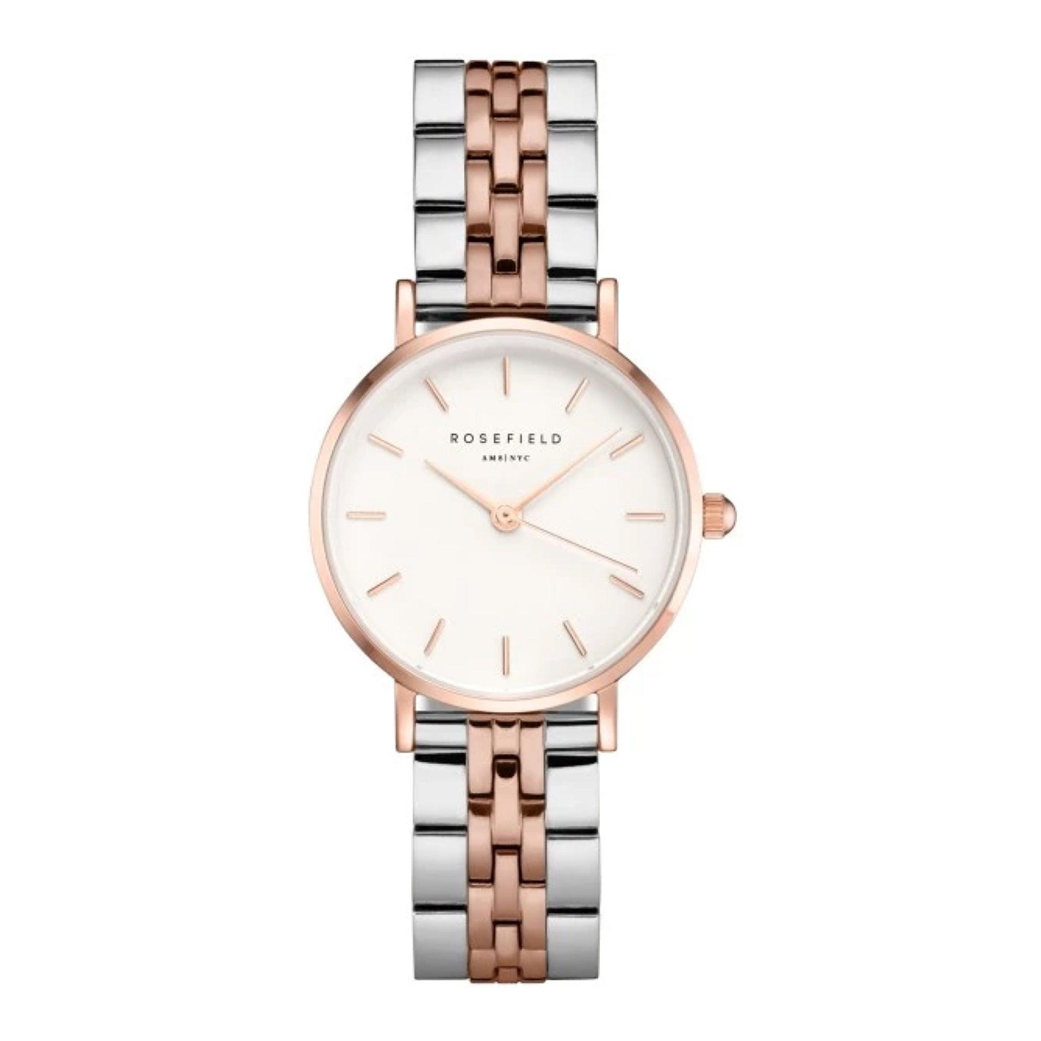 Rosefield The Small Edit White Steel Silver Rose Gold Duo 26srgd-271