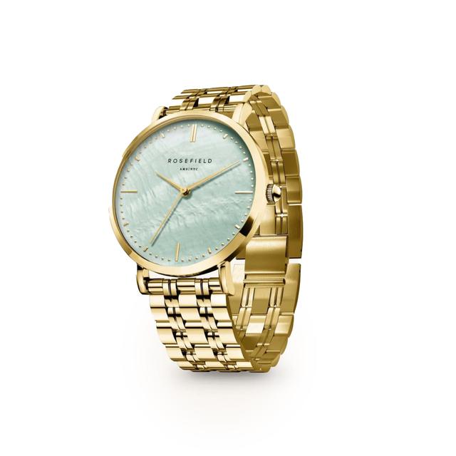 Rosefield Upper East Side Green Gold Stainless Steel Watch Uggsg-U37 - SW1hZ2U6MTgyNjA2Mg==