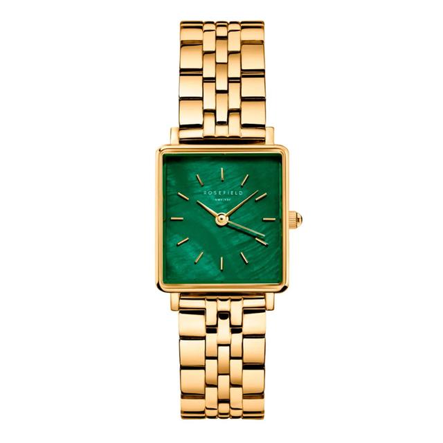 Rosefield Women's Boxy Xs Emerald Gold Stainless Steel Watch Begsg-Q050 - SW1hZ2U6MTgyNDU4NA==