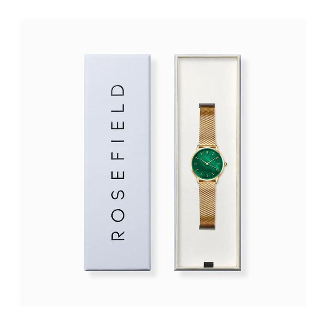 Rosefield Women's Pearl Edit Emerald Mesh Band Watch Pegmg-R10 - SW1hZ2U6MTgzMjMxNQ==