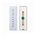 ساعة يد نسائية بميناء أخضر زمردي من عرق اللؤلؤمن روزفيلد Rosefield Women's Small Edit Emerald Mesh Watch Seegmg-Se72 - SW1hZ2U6MTgzNDc3NA==