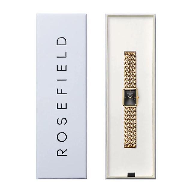 Rosefield Women's Studio Double Chain Black Gold Watch Sbgsg-O77 - SW1hZ2U6MTgzMDQ1Nw==